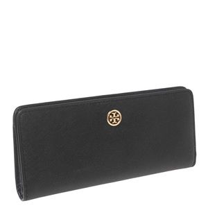 Tory Burch Robinson Slim Leather Wallet